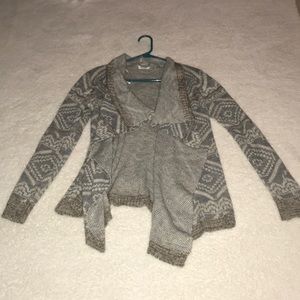 Gray cardigan
